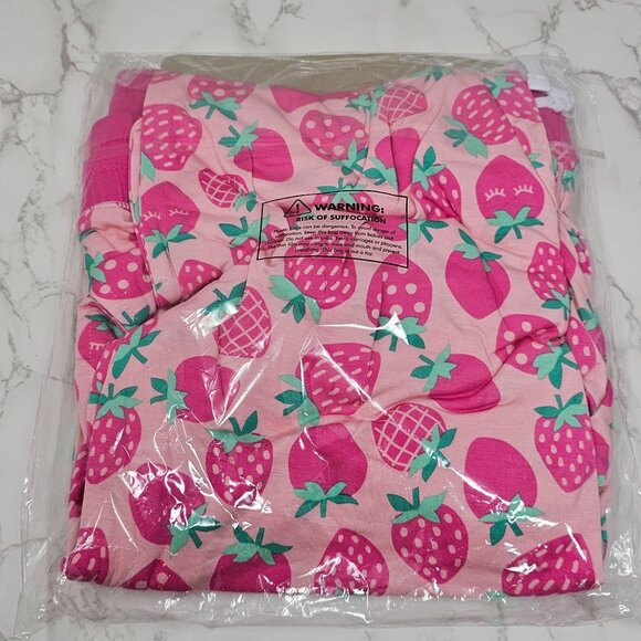 NIB Little Sleepies Strawberries Bamboo Women's Pajama Pants Size XL - Picture 3 of 3